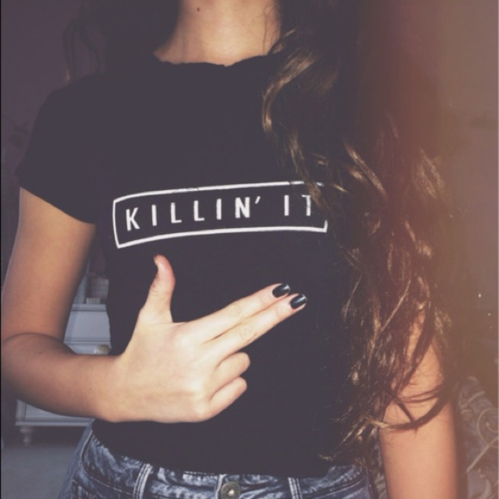 Killin it Brandy Tee (navy)